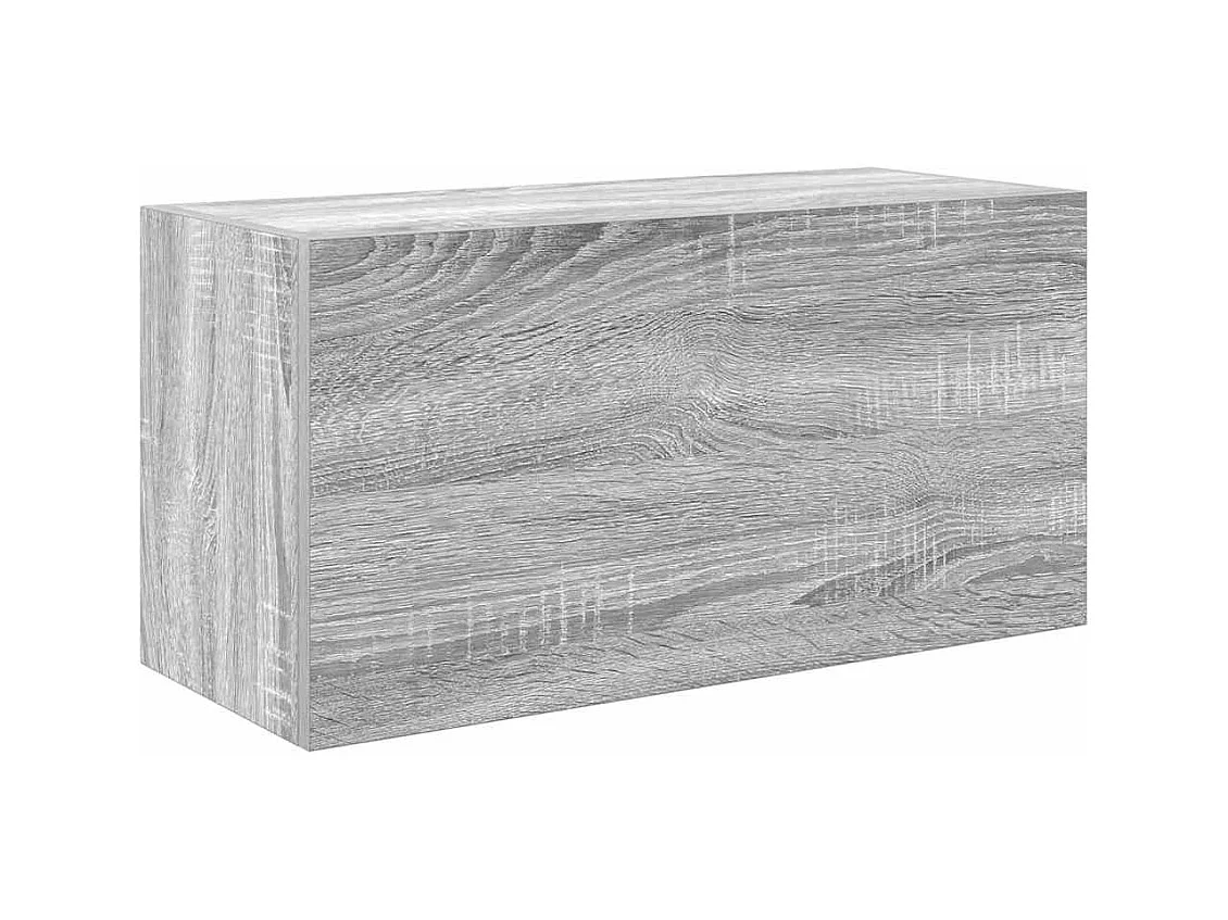 Armoire murale de bain sonoma gris 60x25x30cm bois d'ingénierie