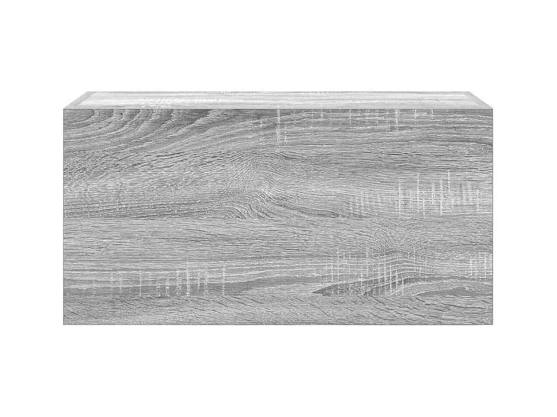 Armoire murale de bain sonoma gris 60x25x30cm bois d'ingénierie
