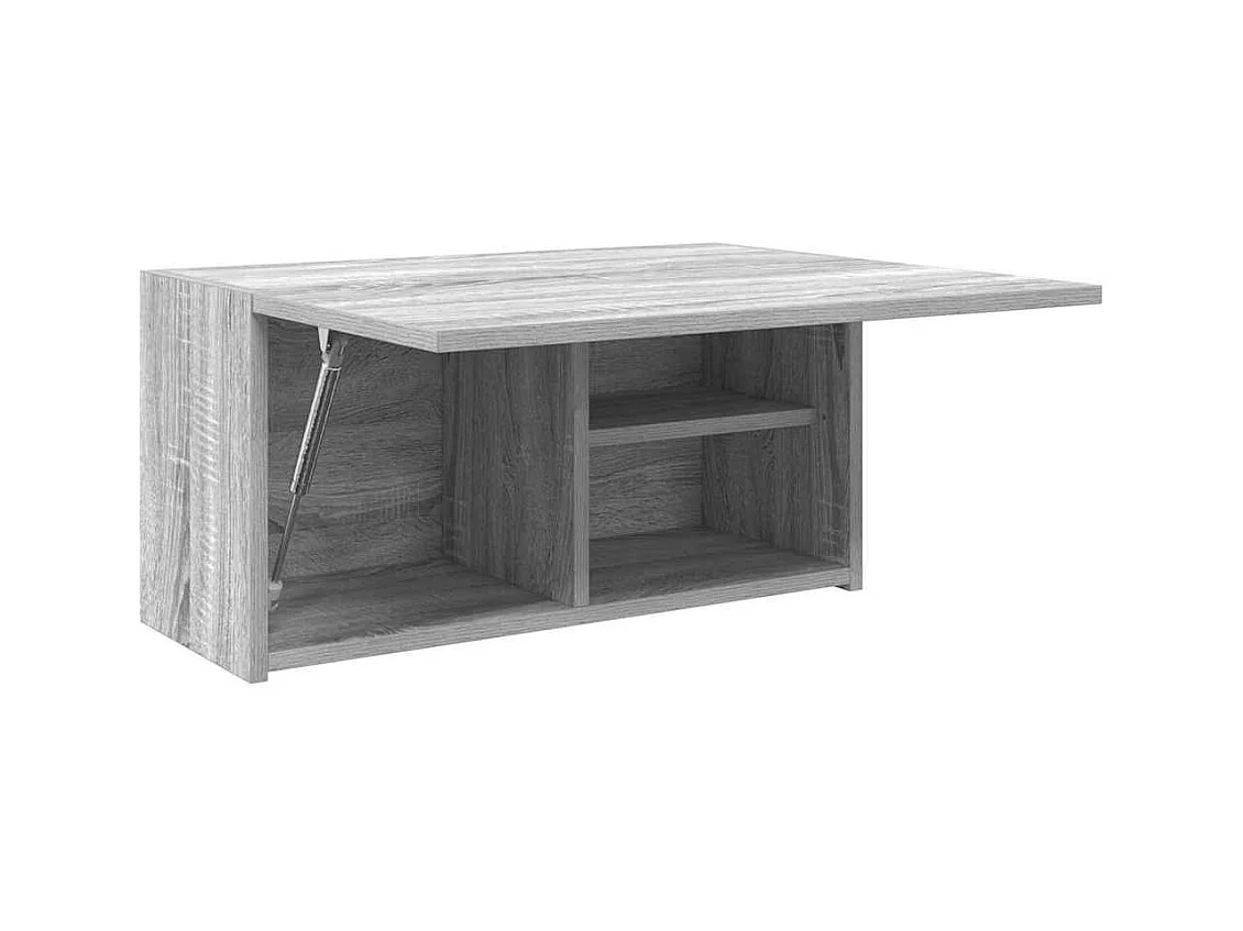 Armoire murale de bain sonoma gris 60x25x30cm bois d'ingénierie