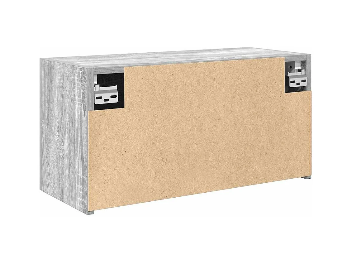 Armoire murale de bain sonoma gris 60x25x30cm bois d'ingénierie