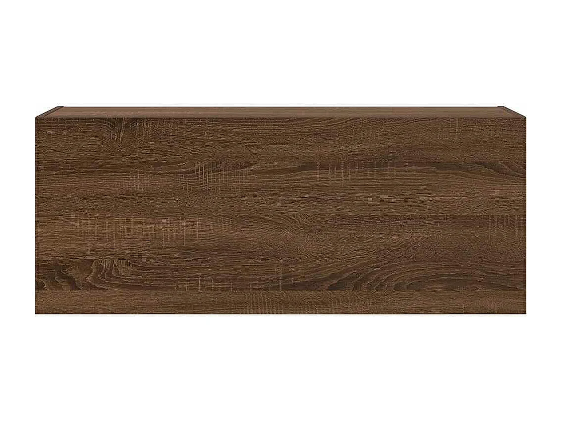 Mueble de baño de pared roble marrón 100x25x40cm madera de ingeniería