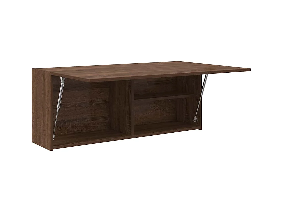 Armoire murale de bain chêne marron 100x25x40cm bois ingénierie