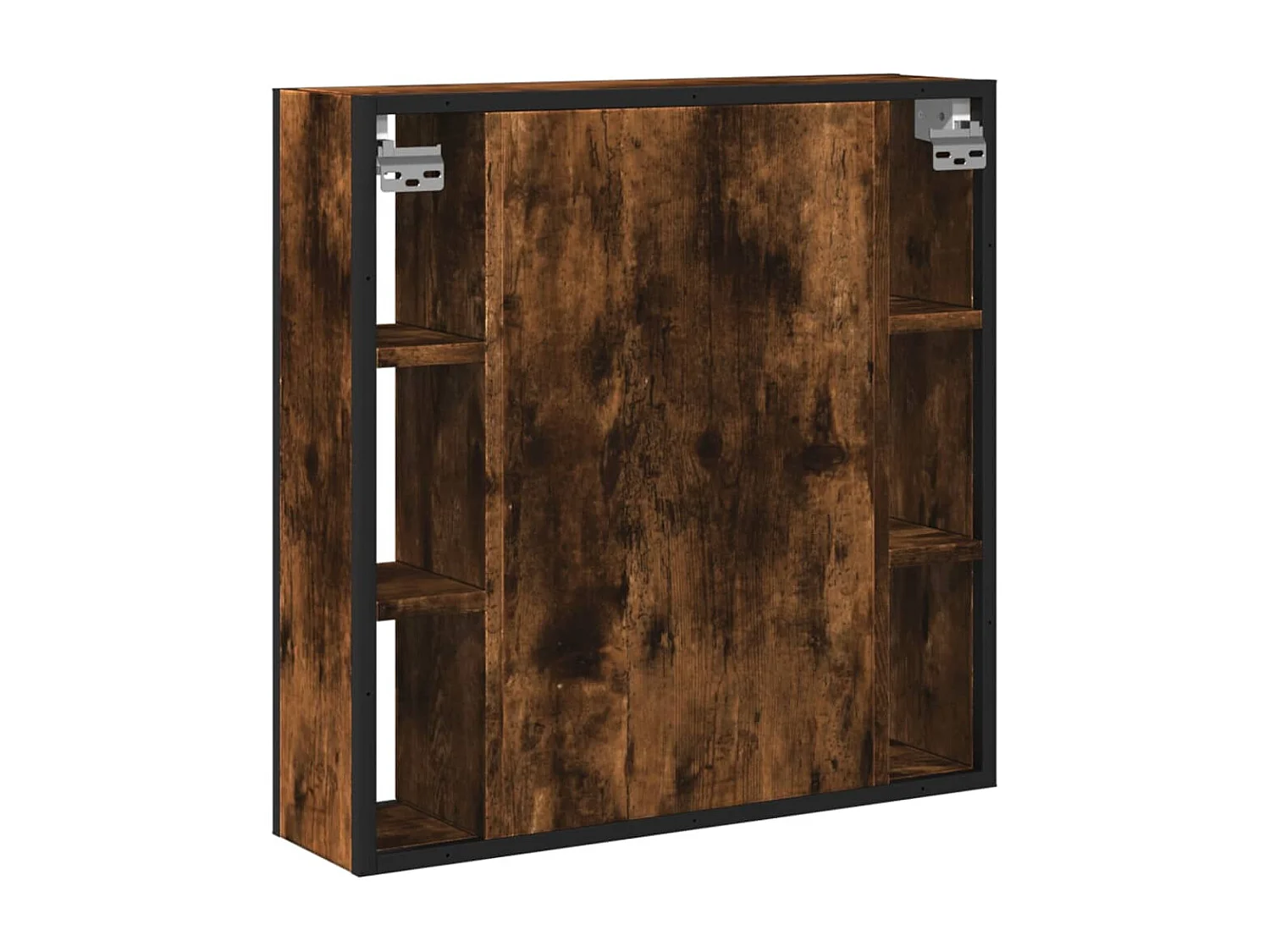 Armoire à miroir de salle de bain chêne fumé bois d’ingénierie