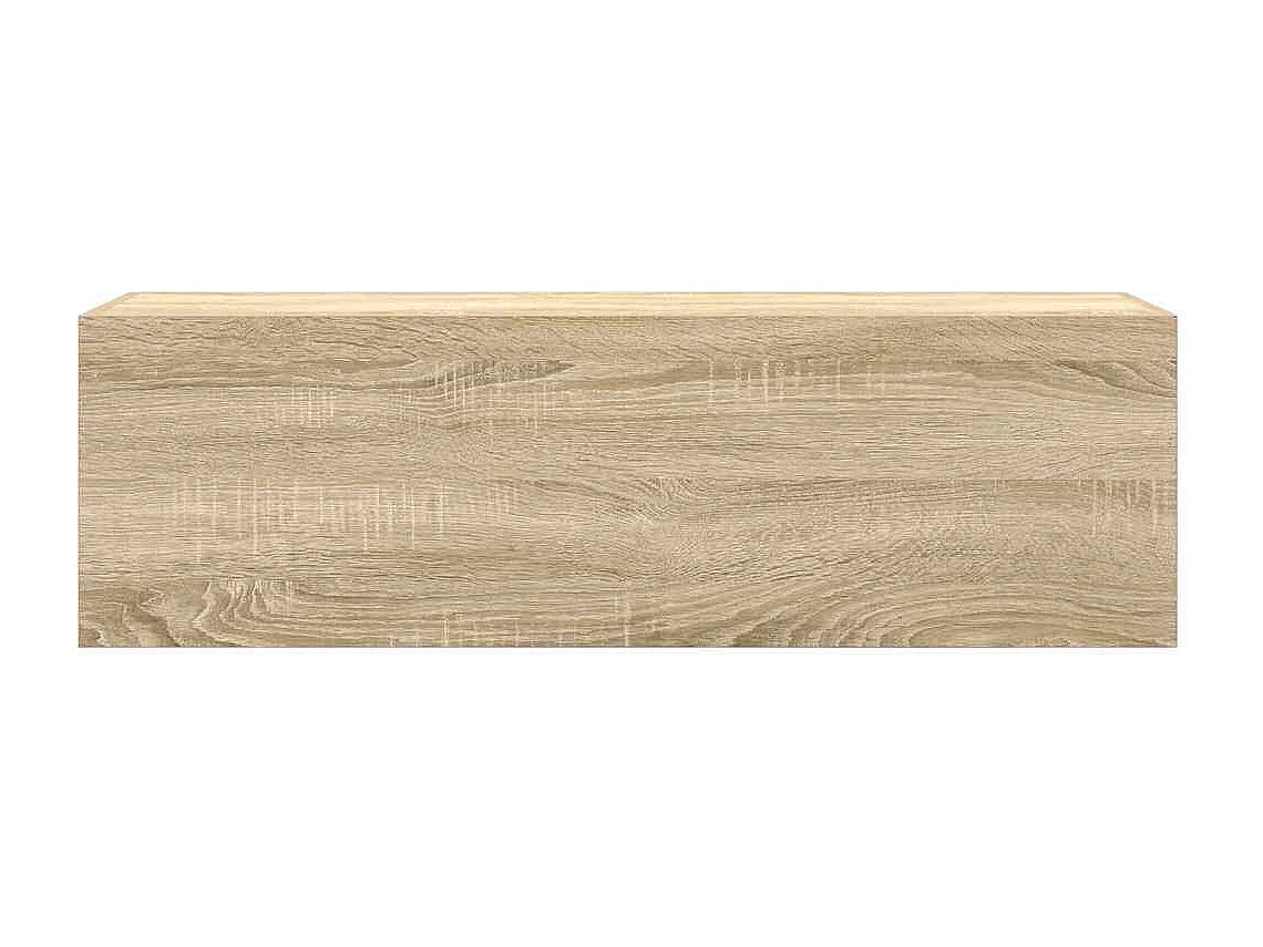 Mueble de baño de pared roble Sonoma 100x25x30cm madera de ingeniería