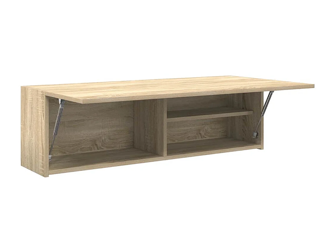 Mueble de baño de pared roble Sonoma 100x25x30cm madera de ingeniería