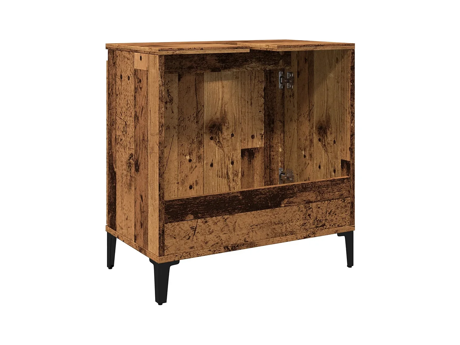 Armoire d'évier vieux bois 58x33x60 cm bois d'ingénierie