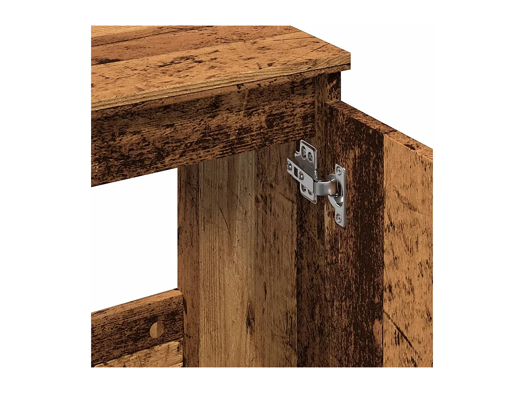 Armoire d'évier vieux bois 58x33x60 cm bois d'ingénierie