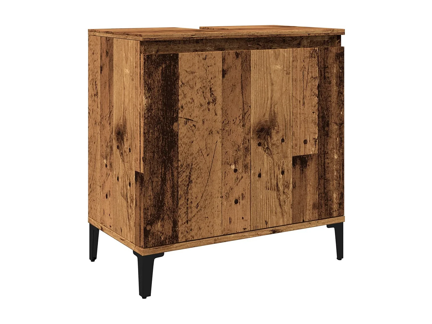 Altholz Waschbeckenunterschrank 58x33x60 cm Holzwerkstoff