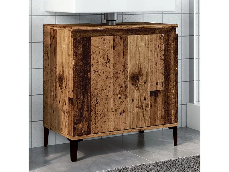 Altholz Waschbeckenunterschrank 58x33x60 cm Holzwerkstoff