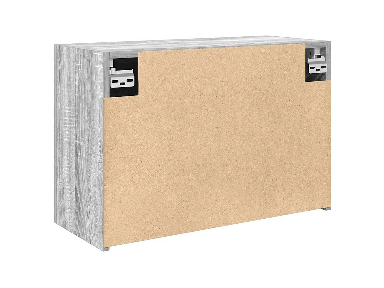 Armoire murale de bain sonoma gris 60x25x40cm bois d'ingénierie