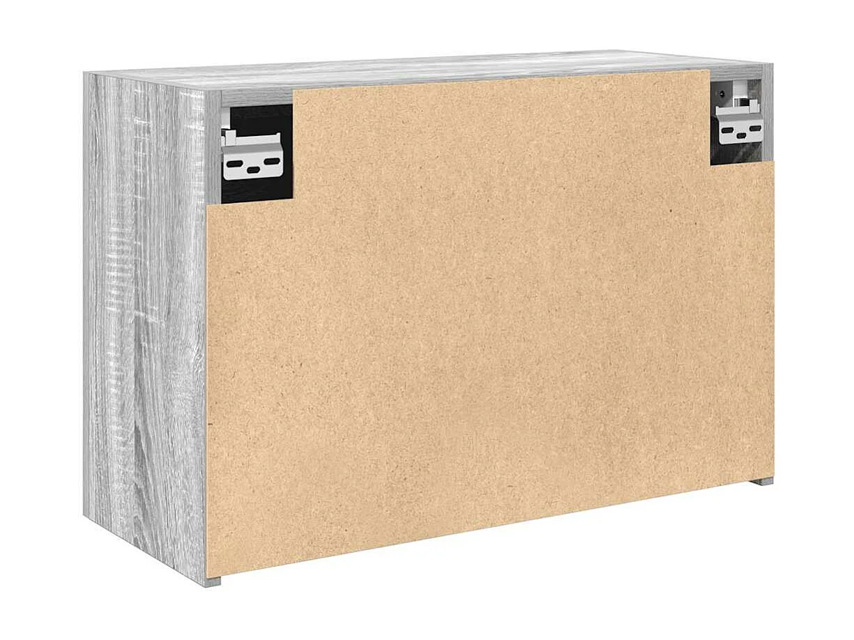 Armoire murale de bain sonoma gris 60x25x40cm bois d'ingénierie