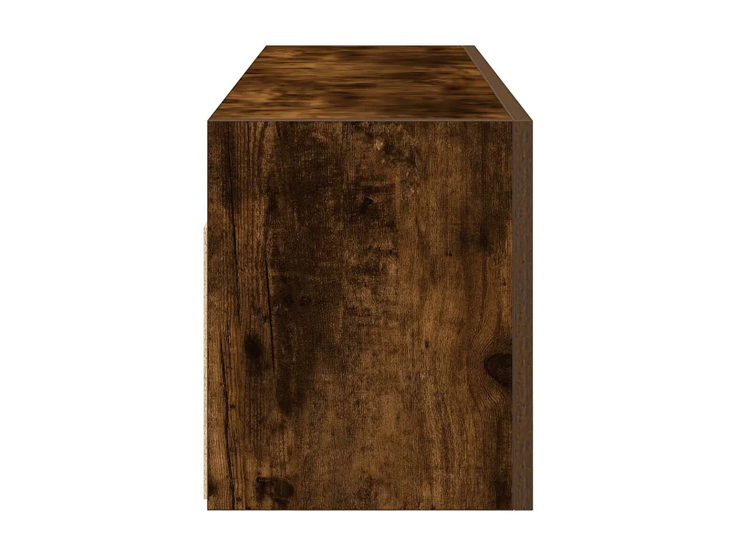 Mueble de baño de pared roble ahumado 100x25x30cm madera de ingeniería