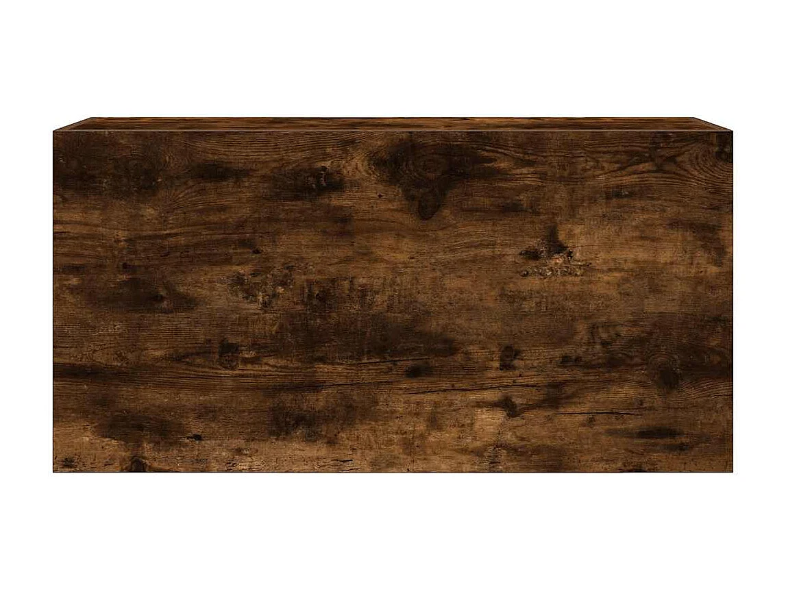 Armoire murale de bain chêne fumé 80x25x40 cm bois d'ingénierie