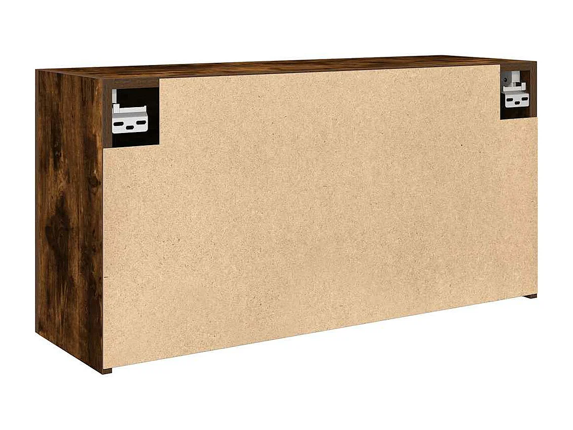 Armoire murale de bain chêne fumé 80x25x40 cm bois d'ingénierie