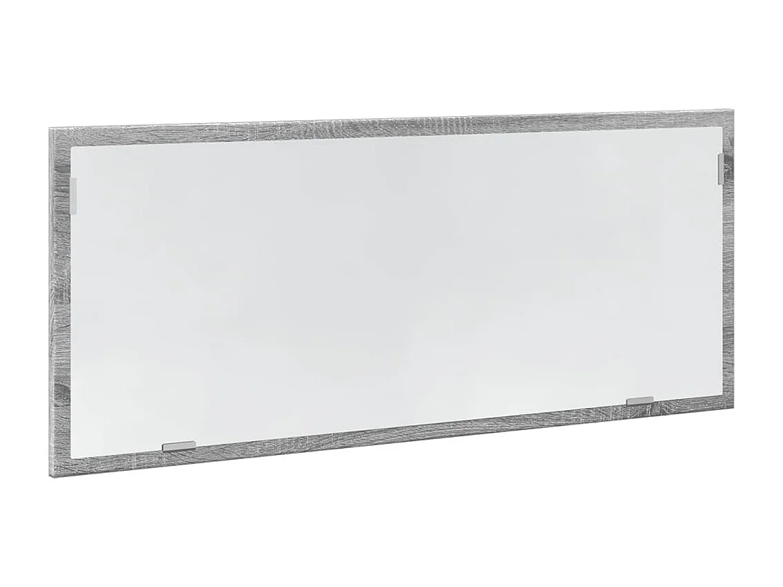 Miroir de salle de bain à LED sonoma gris bois d'ingénierie