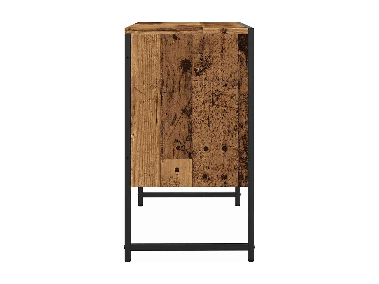 Armoire lavabo de salle de bain vieux bois 60x33x60 cm