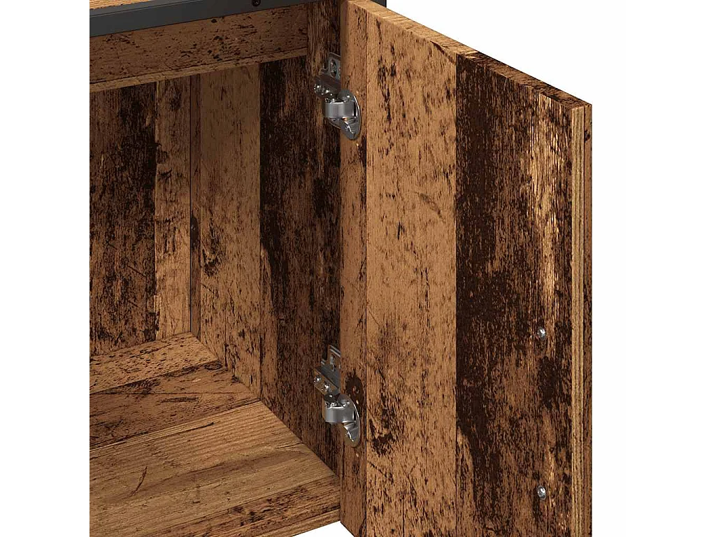 Mueble de baño lavabo madera vieja 60x33x60 cm