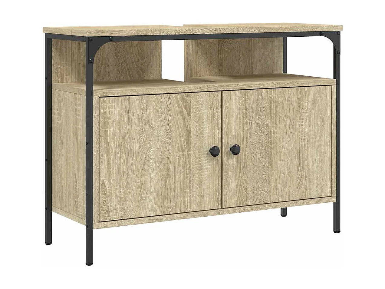 Armoire lavabo de salle de bain chêne sonoma 80x30x60 cm