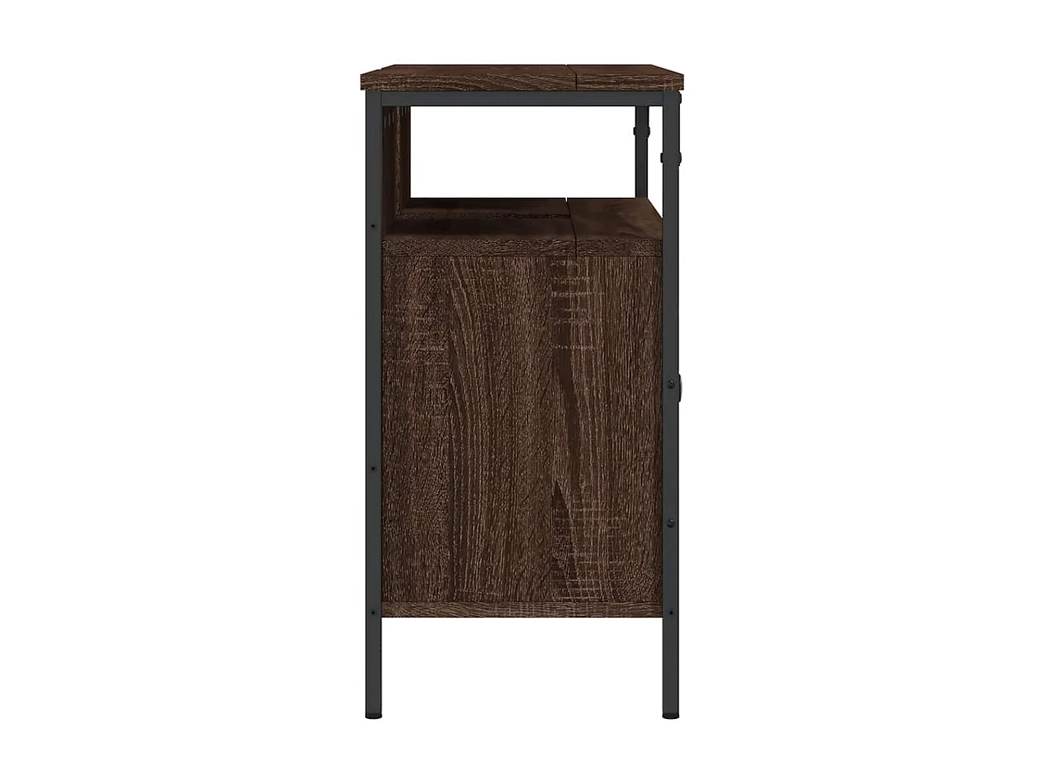Mueble de baño lavabo roble marrón 80x30x60 cm