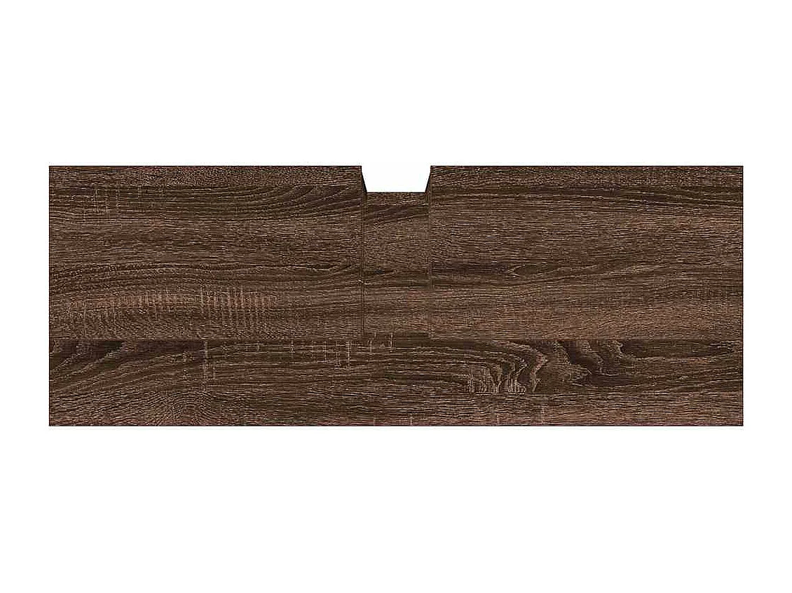 Mueble de baño lavabo roble marrón 80x30x60 cm