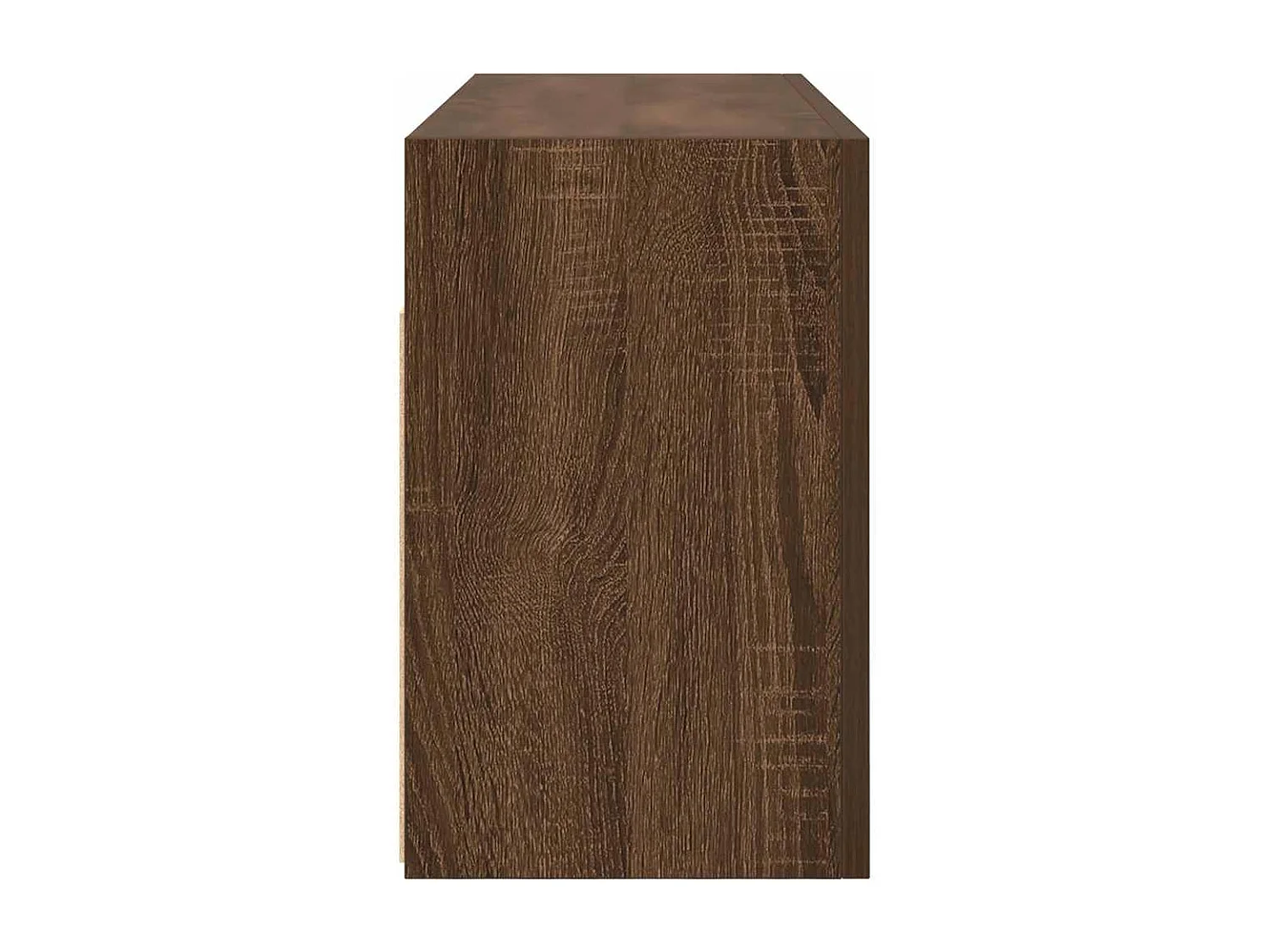 Badkamer wandkast bruin eiken 80x25x40 cm bewerkt hout