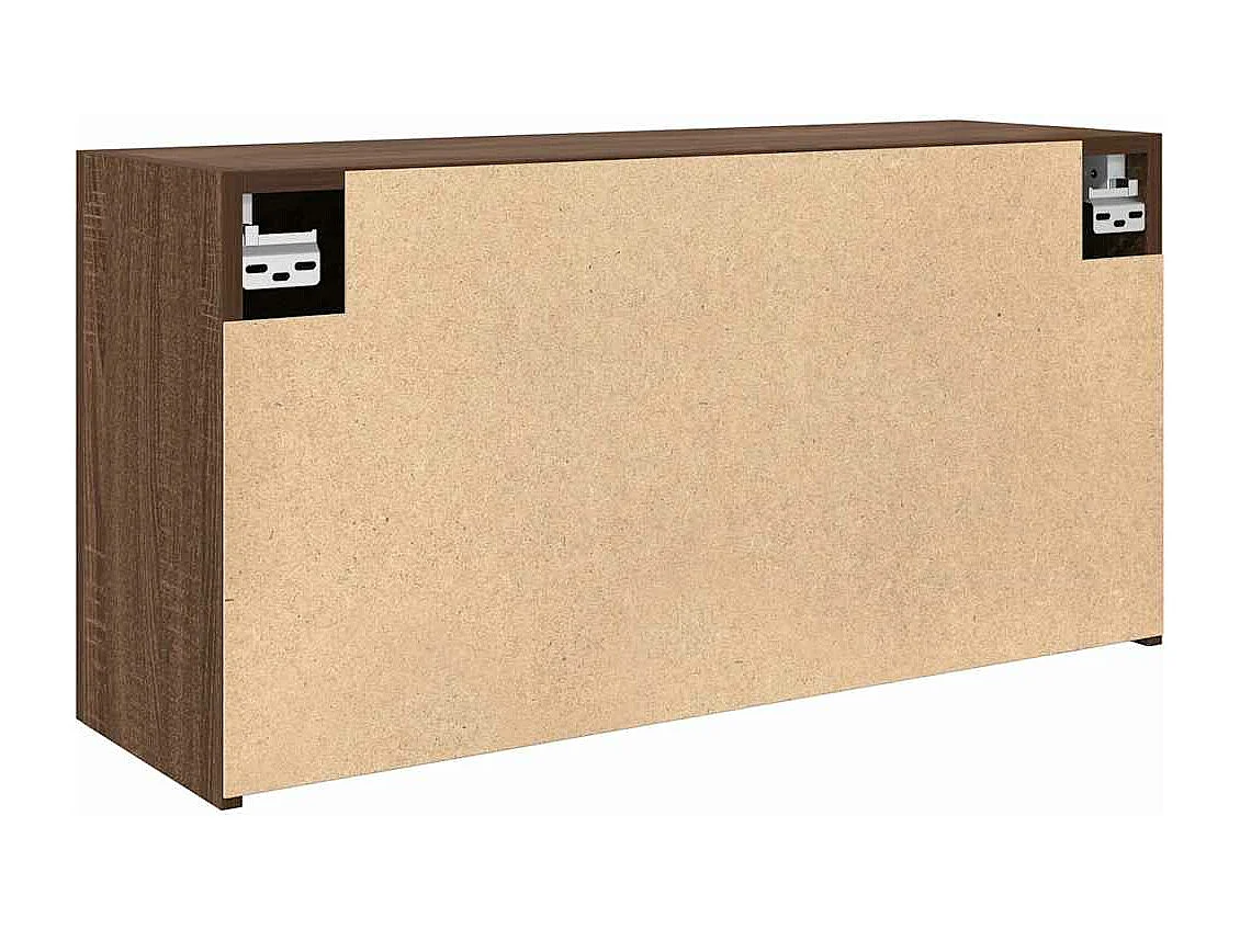 Badkamer wandkast bruin eiken 80x25x40 cm bewerkt hout