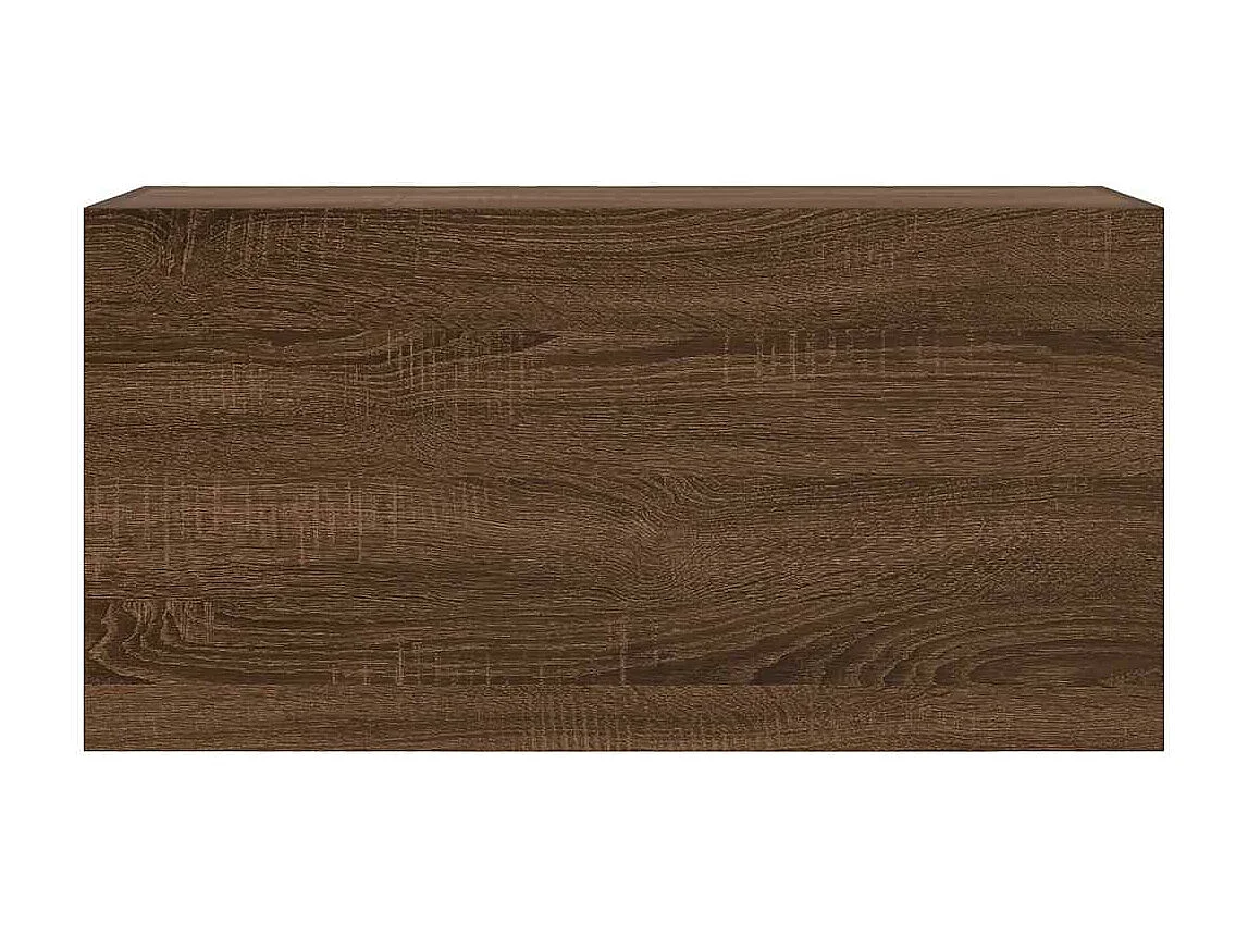 Armoire murale de bain chêne marron 80x25x40 cm bois ingénierie