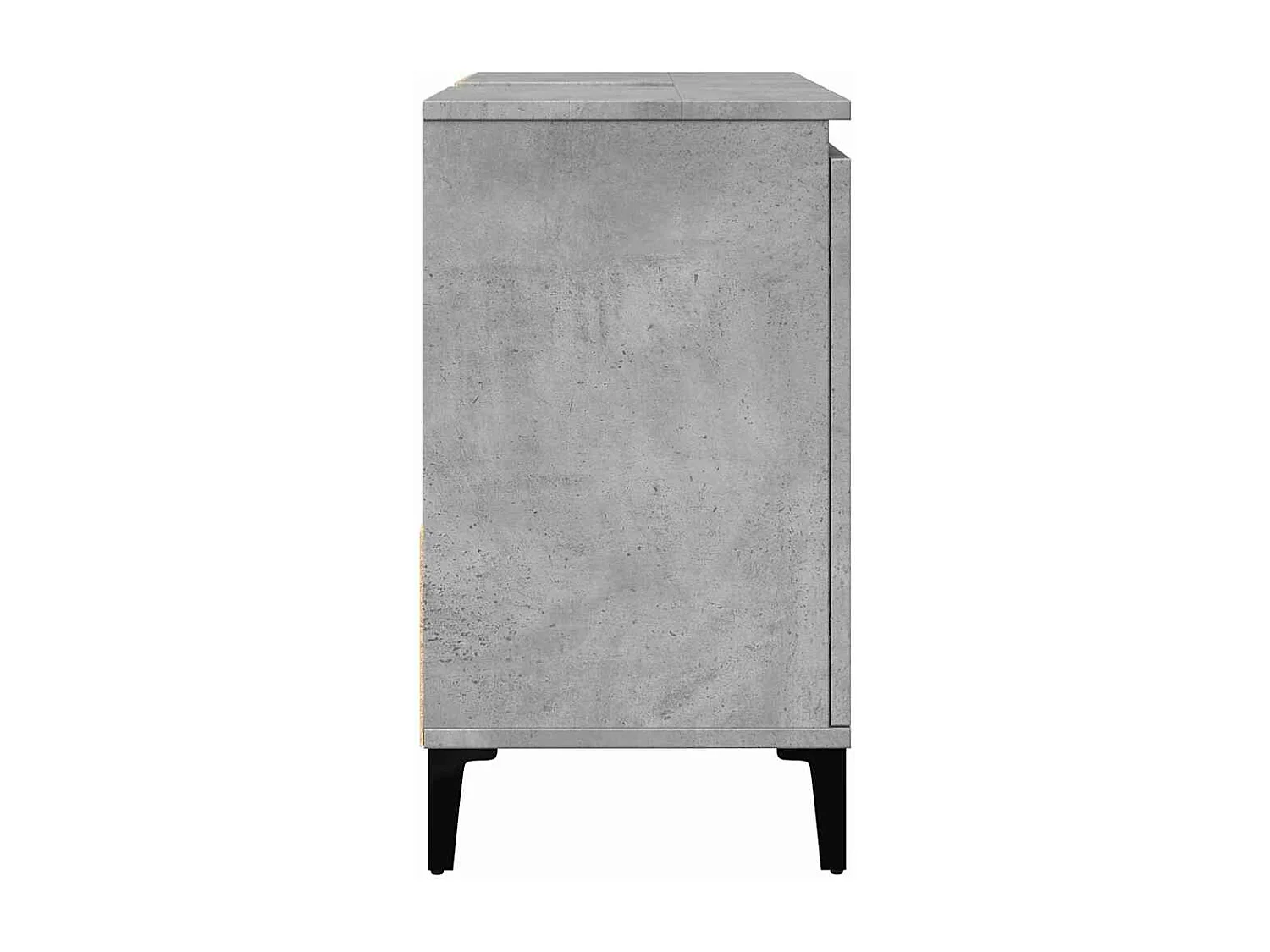 Betongrauer Waschbeckenunterschrank 65x33x60 cm Holzwerkstoff