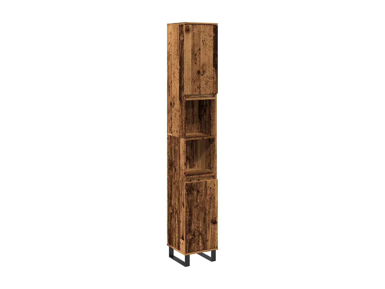 Badschrank Altholz 30x30x190cm Holzwerkstoff
