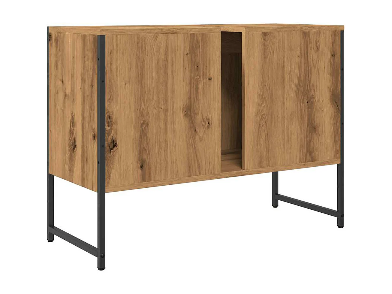 Mobile lavabo bagno artigianale in rovere 65x33x60 cm