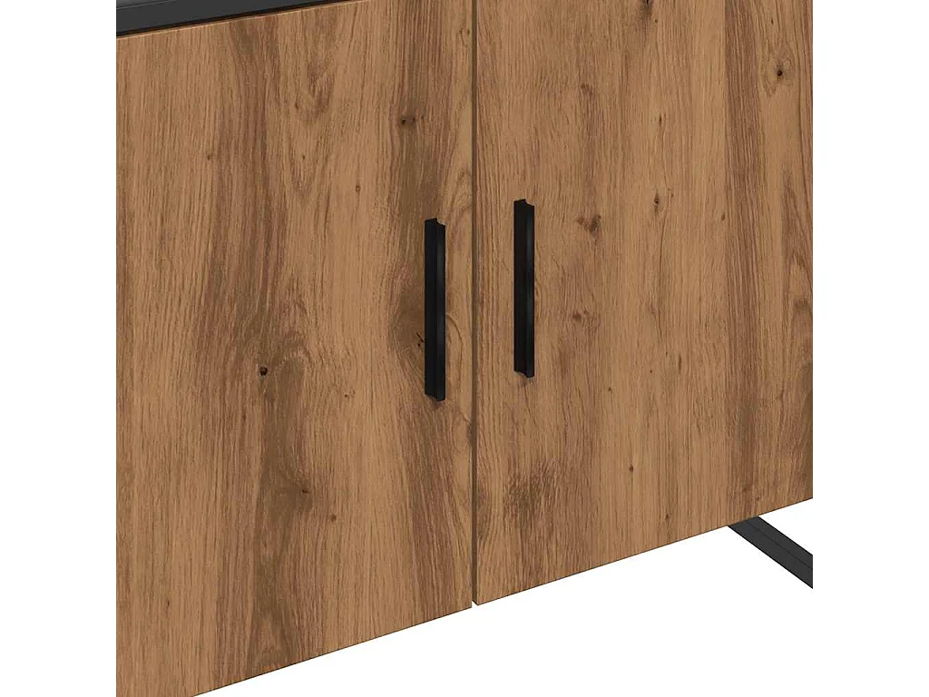 Mobile lavabo bagno artigianale in rovere 65x33x60 cm