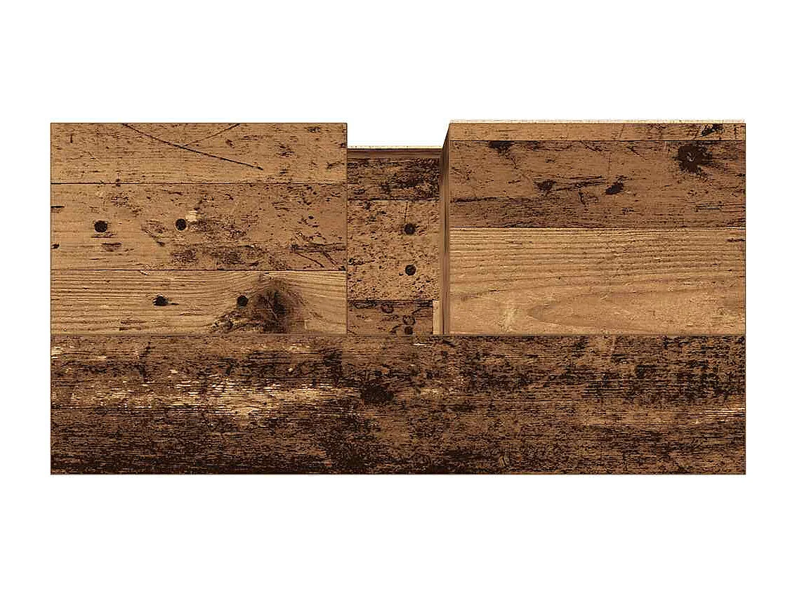 Mueble de baño madera vieja 65x33x60 cm madera contrachapada