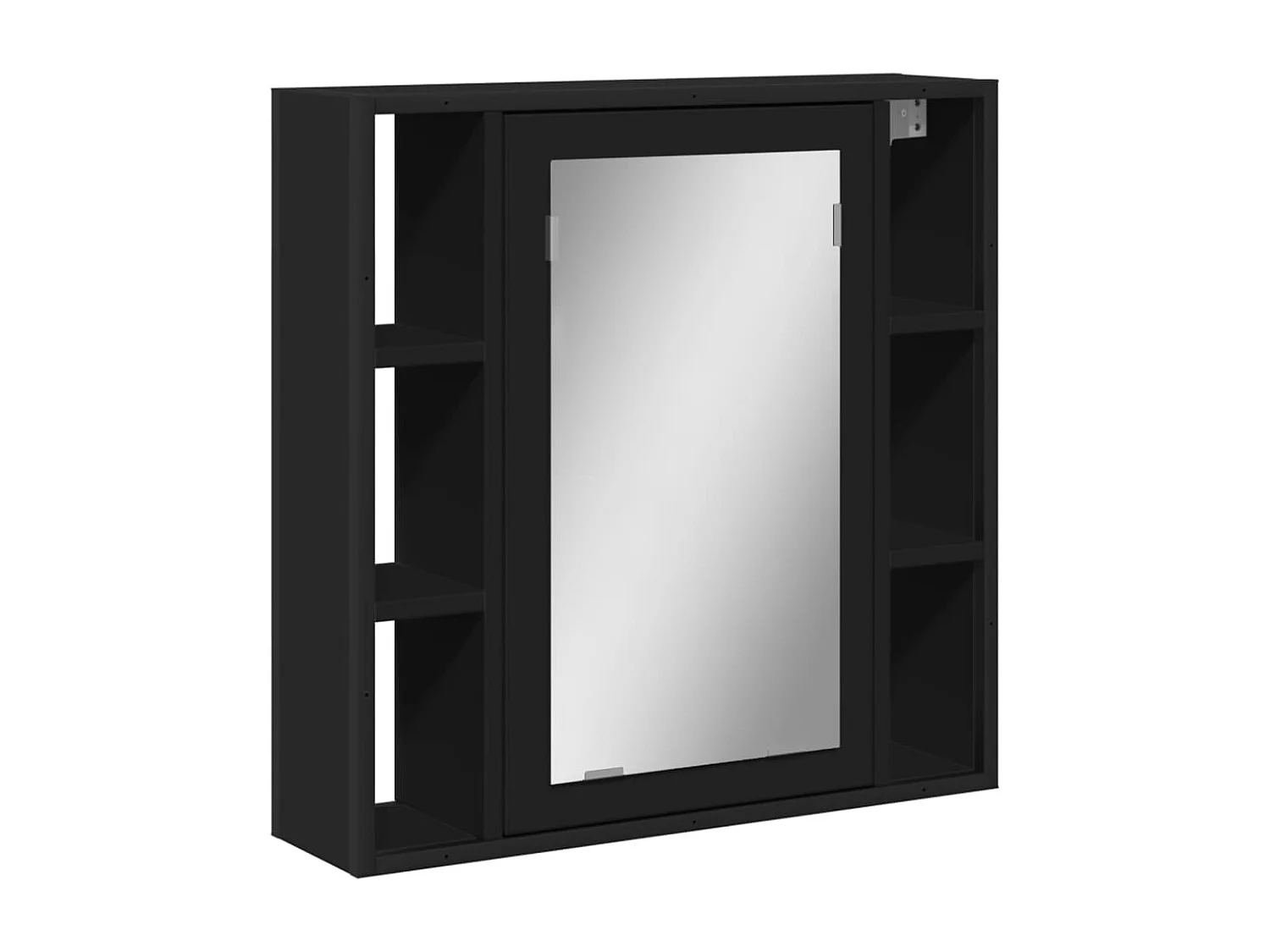 Gabinete de baño con espejo negro de madera de ingeniería