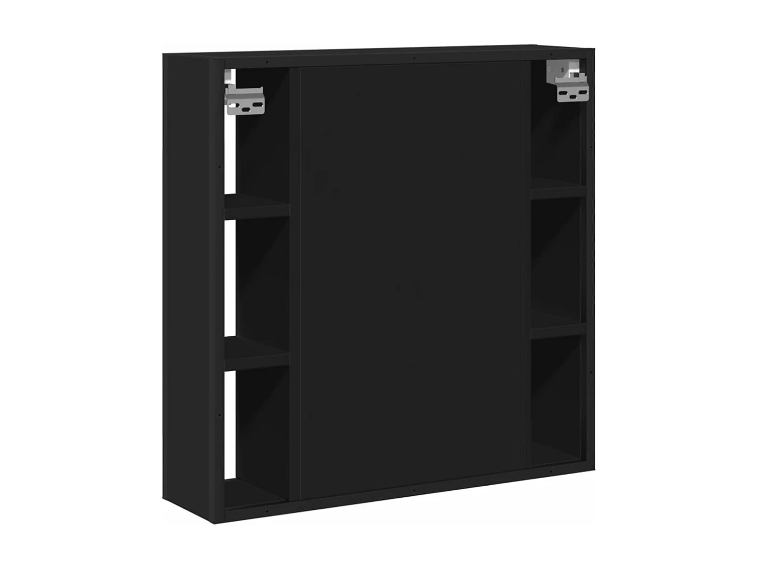 Gabinete de baño con espejo negro de madera de ingeniería