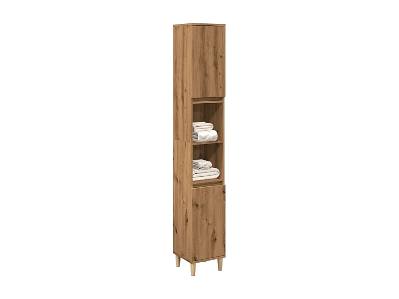 Mueble de baño craft roble 30x30x190 cm