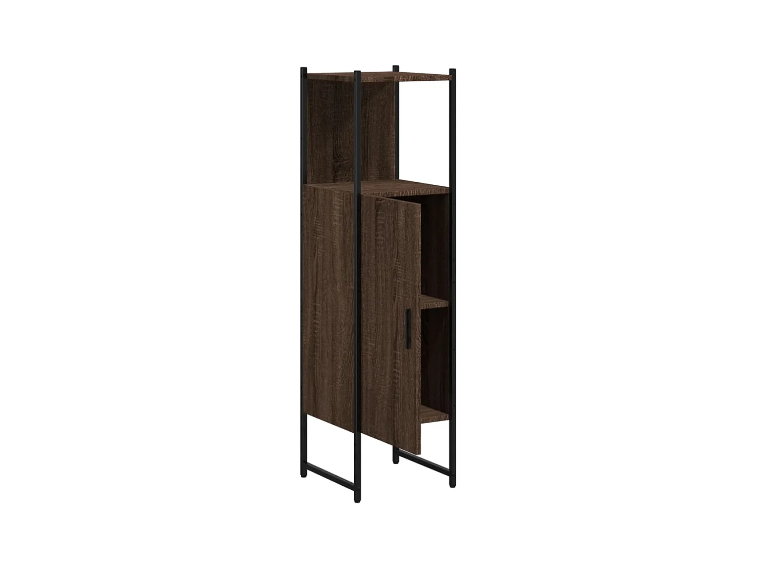 Armoire de salle de bain chêne marron 33x33x120,5 cm