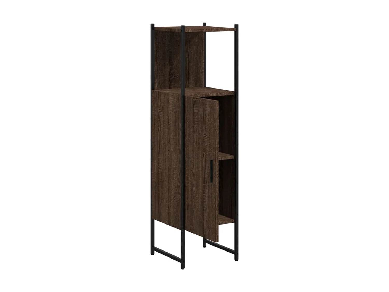 Armoire de salle de bain chêne marron 33x33x120,5 cm