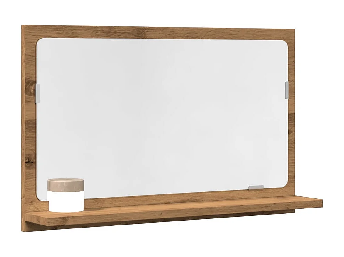 Armoire à miroir de salle de bain chêne artisanal 60x11x37 cm