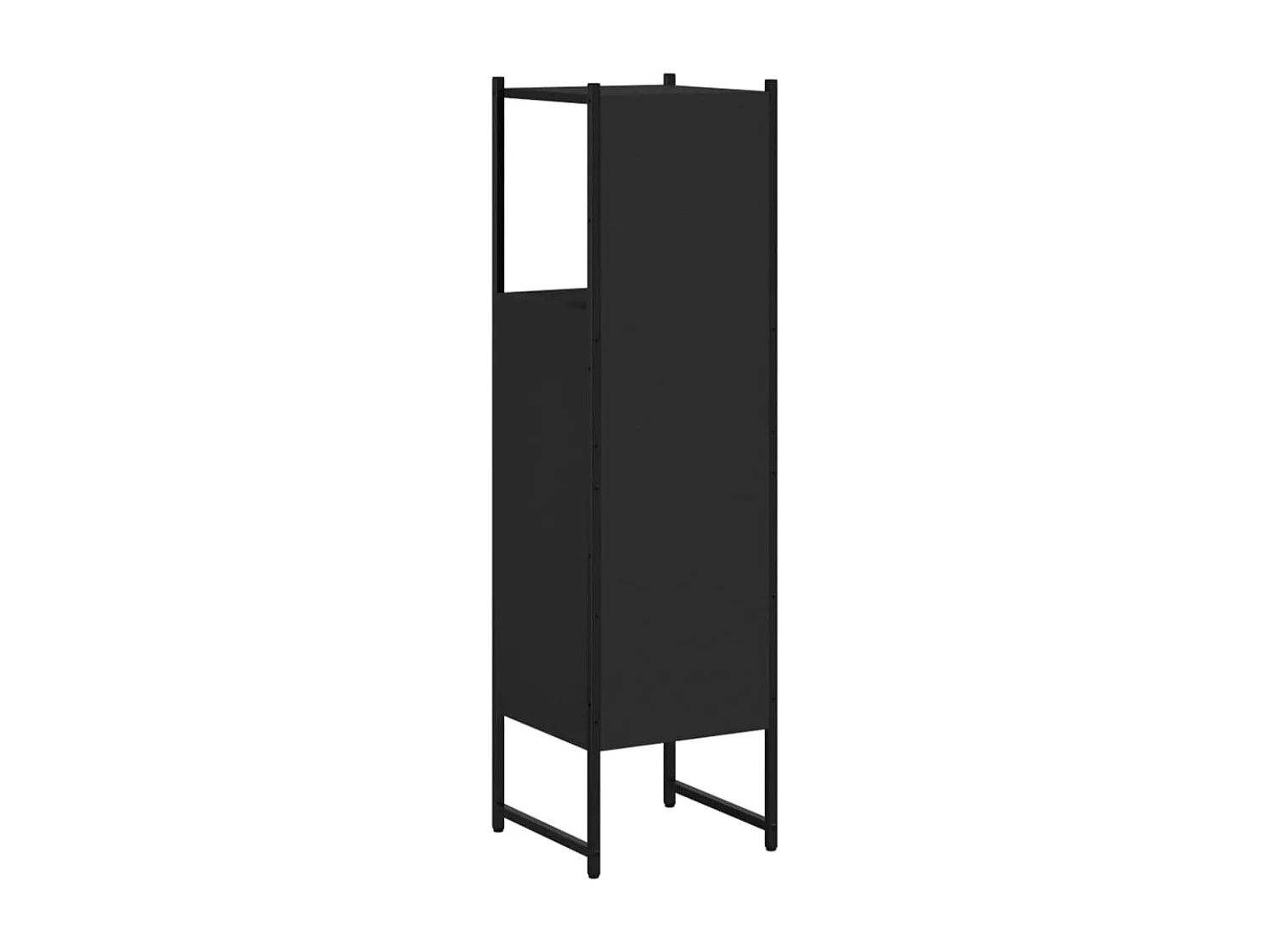 Mobile bagno nero 33x33x120,5 cm in legno ingegnerizzato