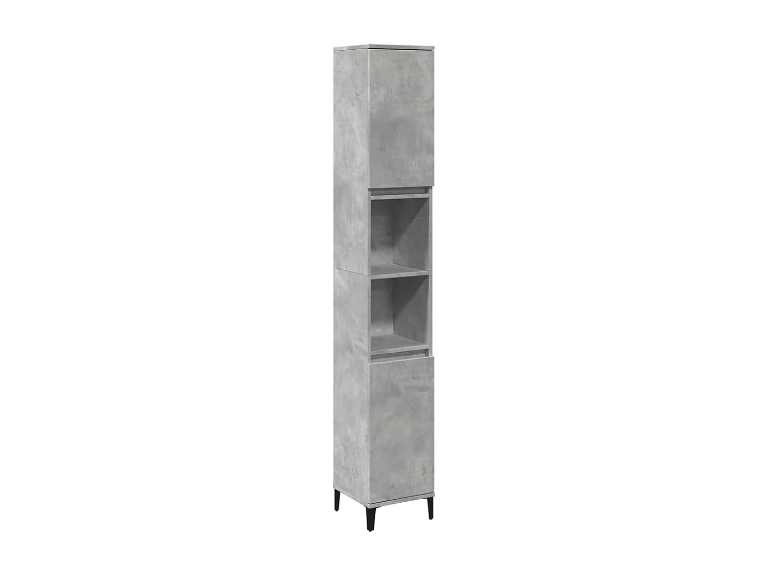 Armoire de salle de bain gris béton 30x30x190 cm