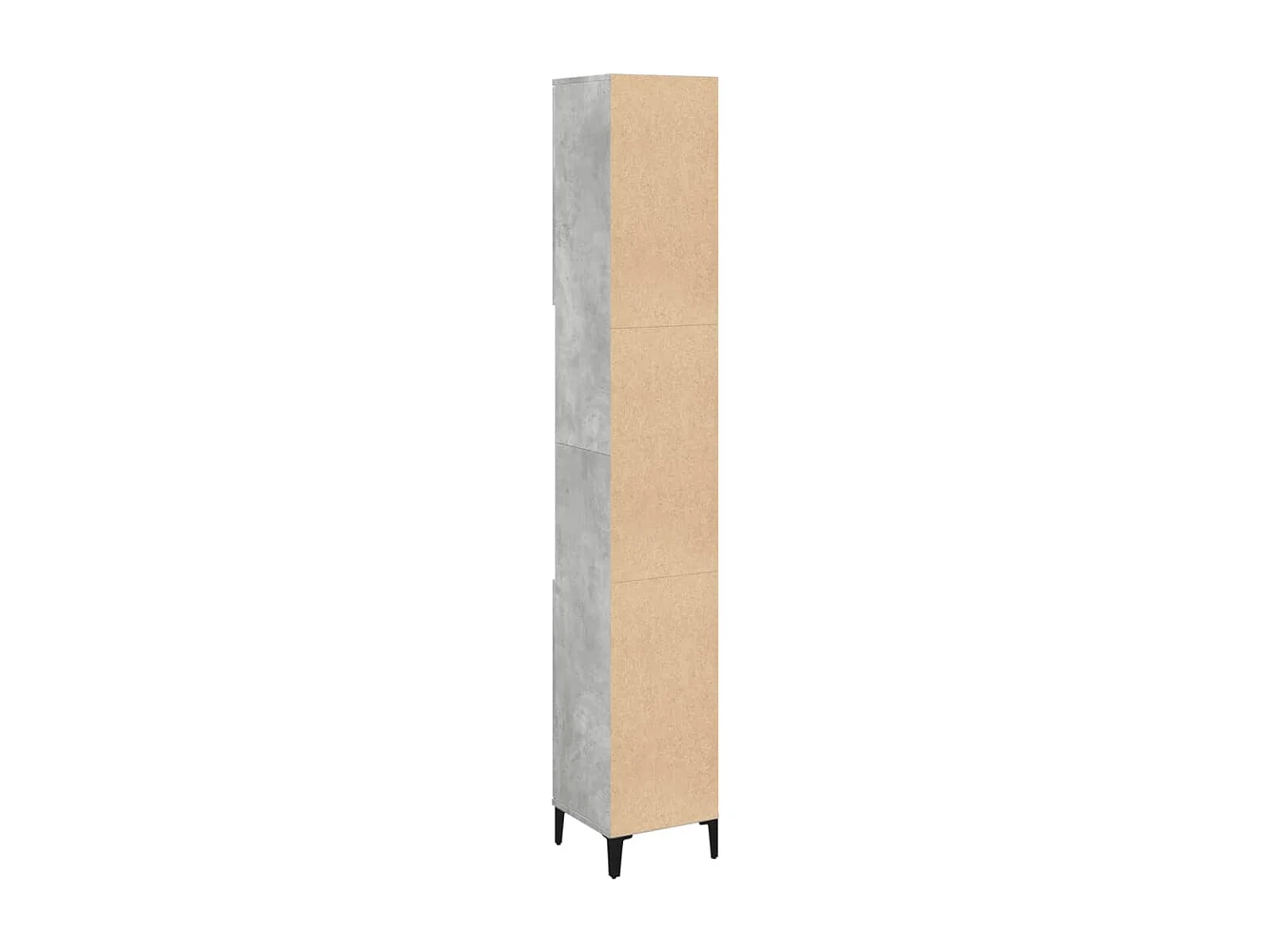 Armoire de salle de bain gris béton 30x30x190 cm