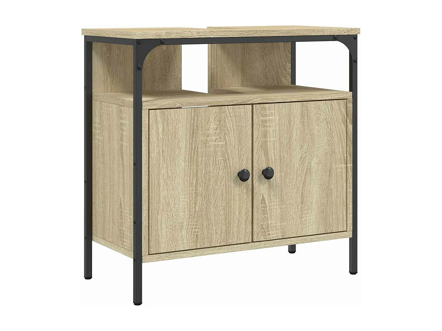 Armoire lavabo de salle de bain chêne sonoma 60x30x60 cm