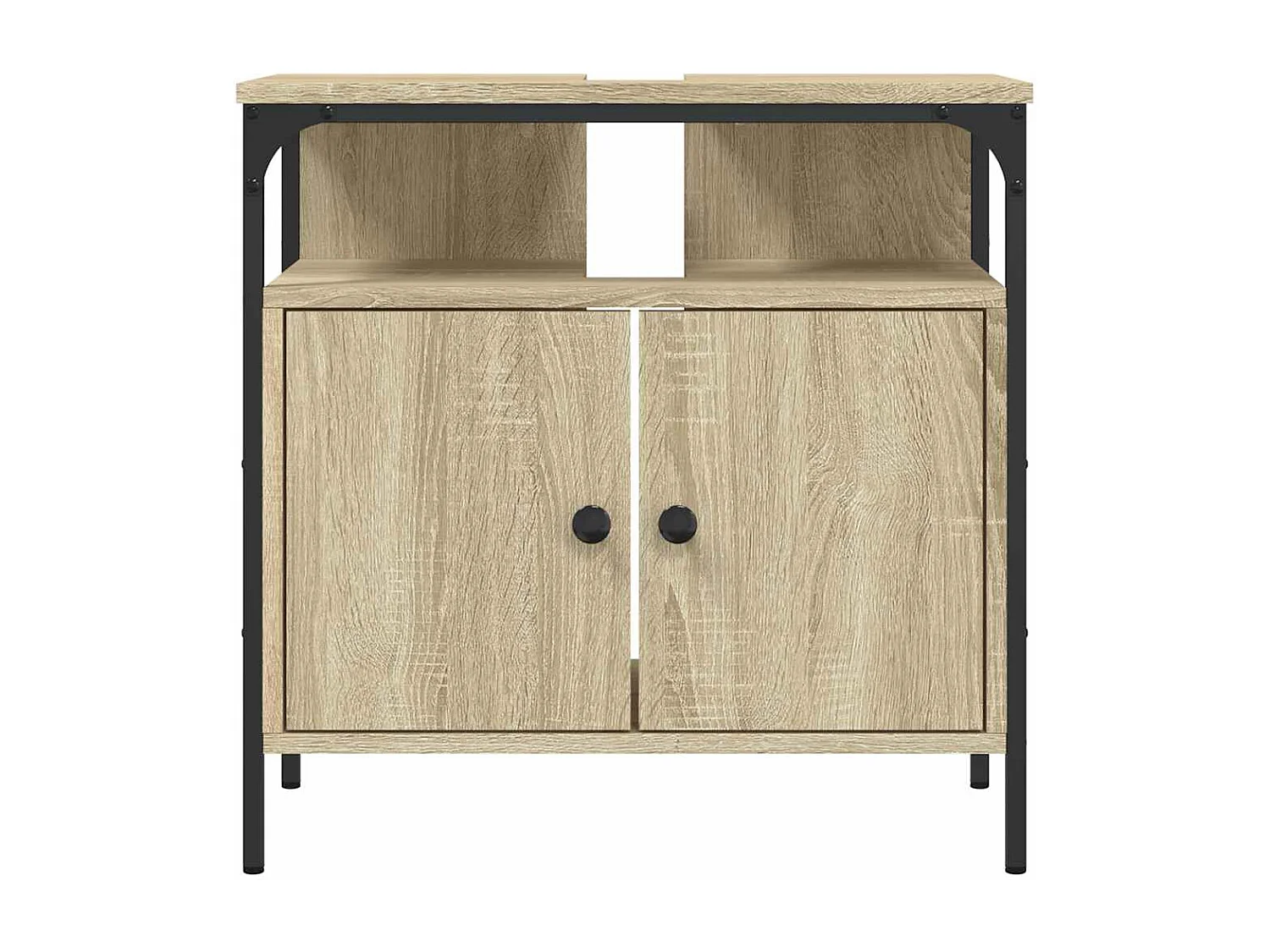Armoire lavabo de salle de bain chêne sonoma 60x30x60 cm