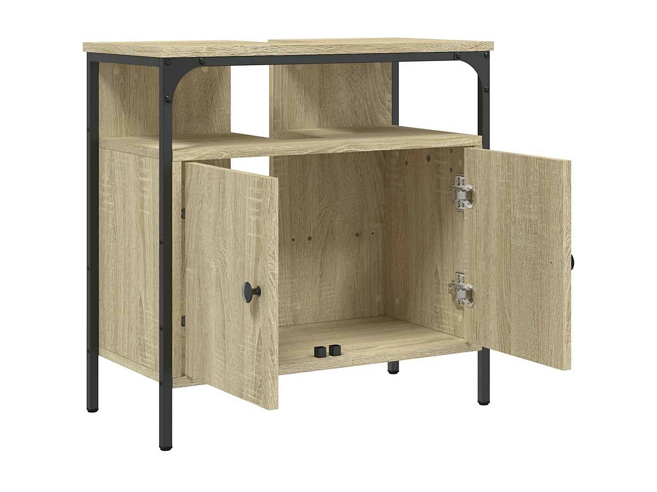 Armoire lavabo de salle de bain chêne sonoma 60x30x60 cm