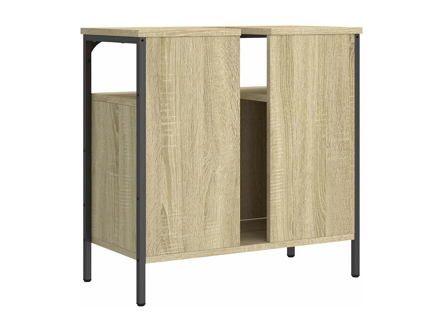 Armoire lavabo de salle de bain chêne sonoma 60x30x60 cm