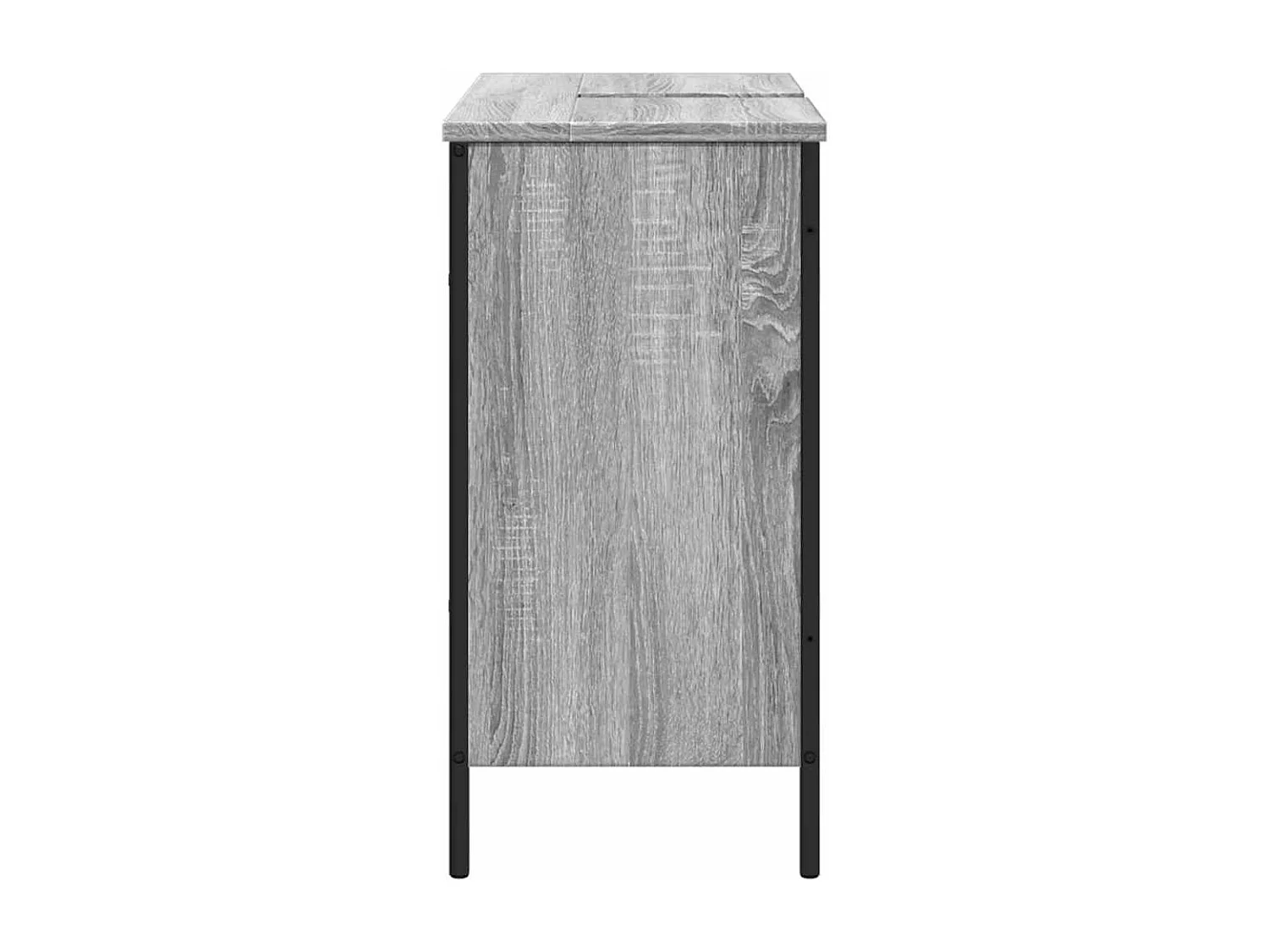 Armoire lavabo de salle de bain sonoma gris 80x30x60 cm