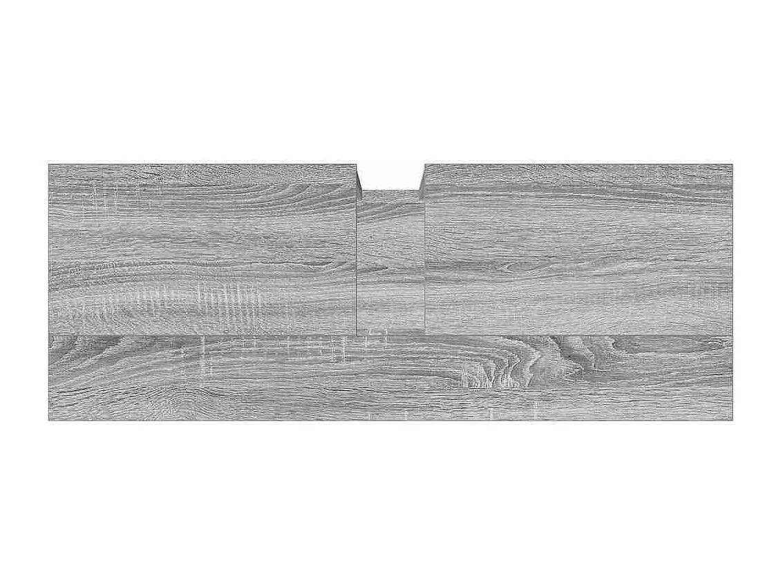 Armoire lavabo de salle de bain sonoma gris 80x30x60 cm