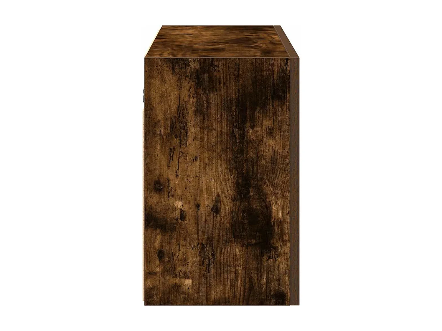 Mueble de baño de pared roble ahumado 100x25x40cm madera de ingeniería