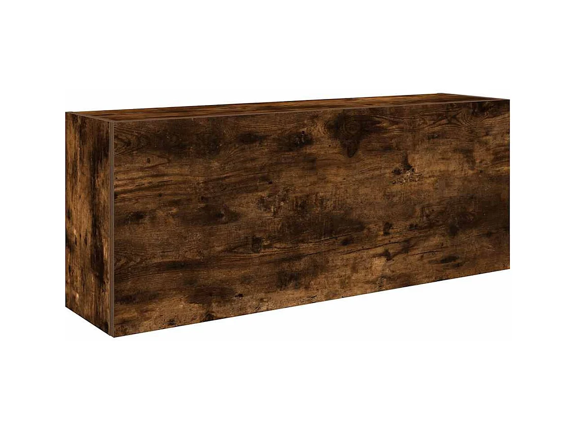 Armoire murale de bain chêne fumé 100x25x40cm bois d'ingénierie