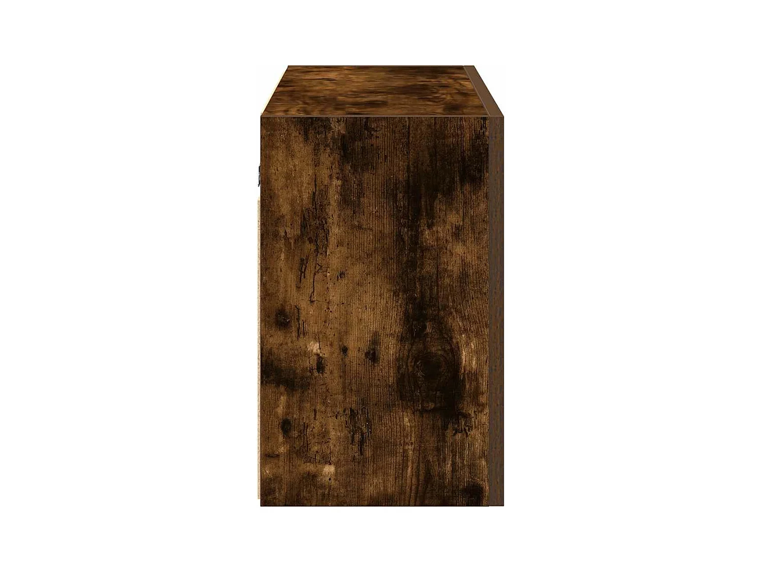 Armoire murale de bain chêne fumé 100x25x40cm bois d'ingénierie